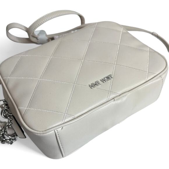 NINE WEST Madelain Mini Crossbody Bag in Milk NWT - Picture 4 of 7